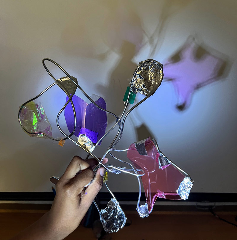 The Shape of My Light is a mobile sculpture co-created by Year 4 and Year 5 pupils from Our Lady Star of the Sea Catholic Primary School with artist Jake Ryan.