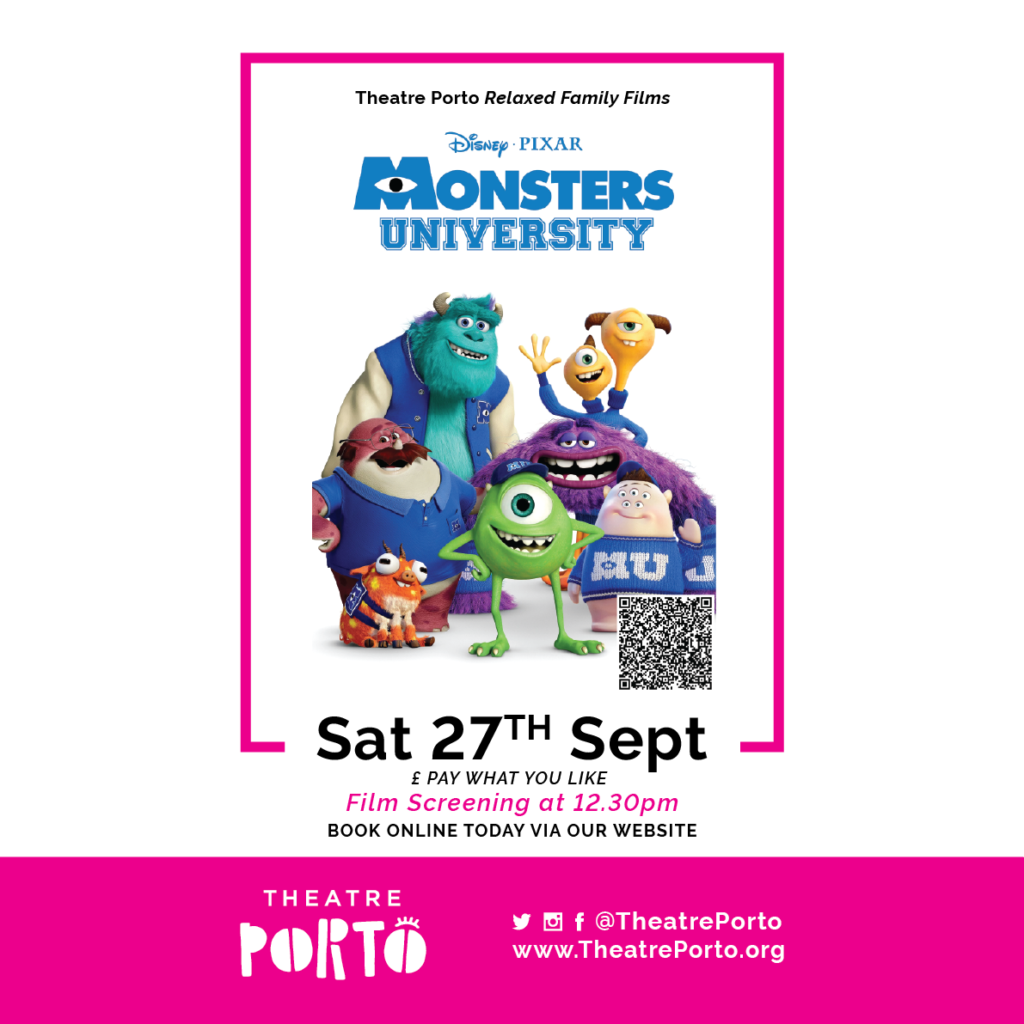 Date Sat 27th September
Time 12.30pm
Showing Cinema Screening
Cost Pay What You Like
