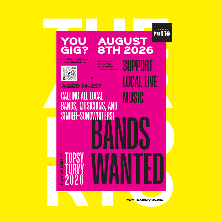 If you're a musician, especially from Ellesmere Port, this is your chance to share your talent with a lively audience.